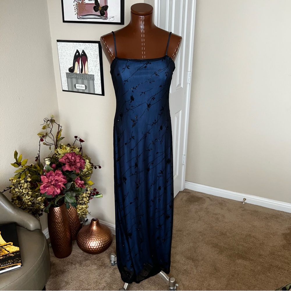 A'gaci Midnight Blue Maxi Dress